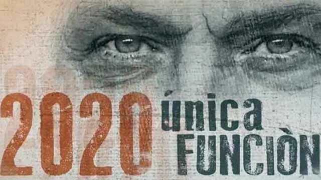 2020, única función, el relato implacable de José Coronado. (Imagen: RTVE)